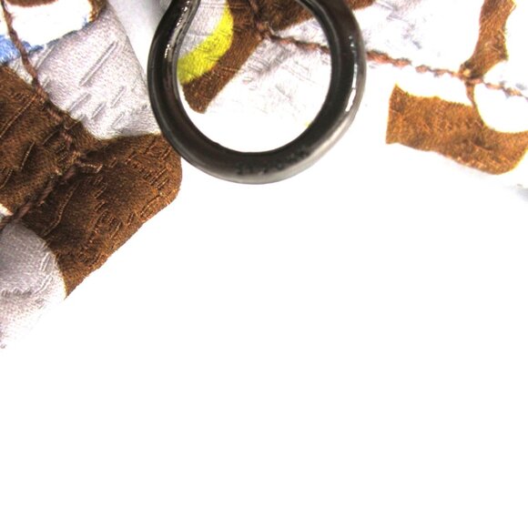 St. John Size 10 2024 Cotton Silk Blend Jacket Brown Gray Blue Womens - Picture 7 of 15